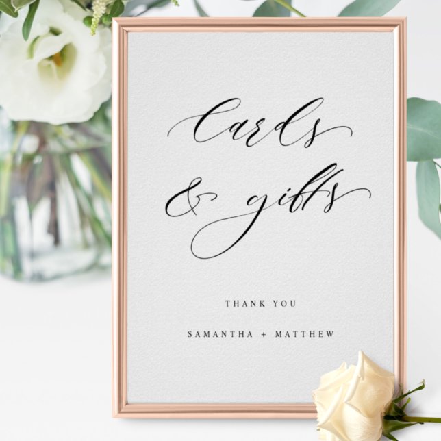 Elegant Script, Cards and Gifts Wedding Sign (Creator Uploaded)