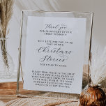 Elegant Script Christmas Stories Poster<br><div class="desc">This elegant script Christmas stores poster is perfect for a simple wedding. The minimalist black and white design features fancy romantic typography with modern glam style. Customizable in any color. Keep the design minimal and classy,  as is,  or personalize it by adding your own graphics and artwork.</div>