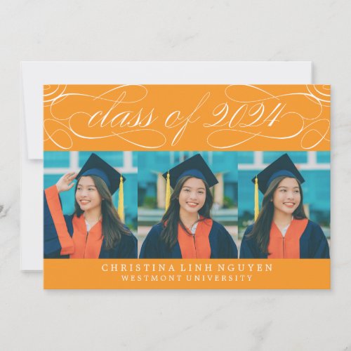 ELEGANT SCRIPT CLASS OF 2024 GRADUATION INVITATION