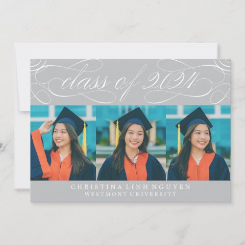 ELEGANT SCRIPT CLASS OF 2024 GRADUATION INVITATION