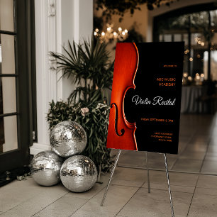 Elegant Script Classy Music Senior Recital Foam Board