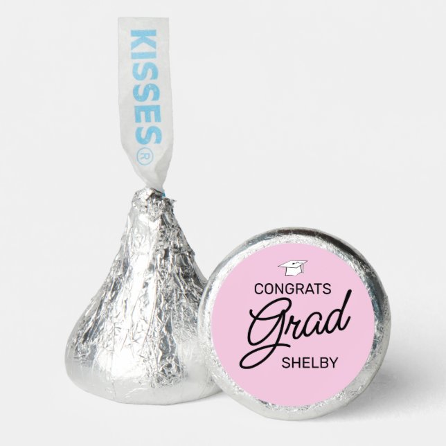 Elegant Script Congrats Graduation Party Favors (Front)