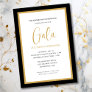 Elegant Script Corporate Gala Fundraiser Invitation