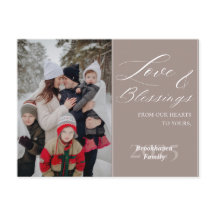 Elegant Script Custom Family Name Year 1 Photo