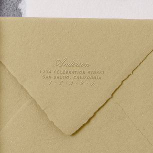 Elegant Script   Custom Modern Return Address Embosser