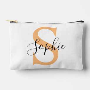 Elegant Script Custom Name Personalized Gift Accessory Pouch