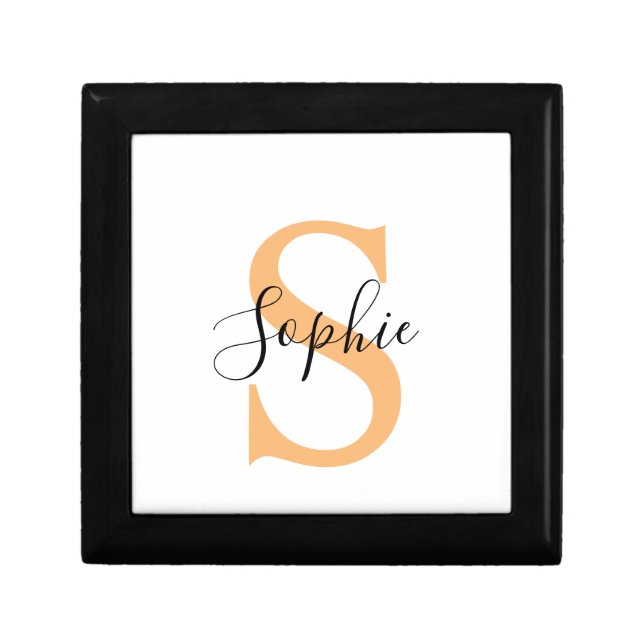 Elegant Script Custom Name Personalized Gift Box (Front)