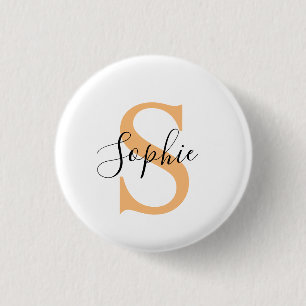 Elegant Script Custom Name Personalized Gift Button