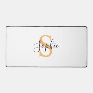 Elegant Script Custom Name Personalized Gift Desk Mat