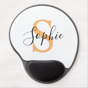 Elegant Script Custom Name Personalized Gift Gel Mouse Pad
