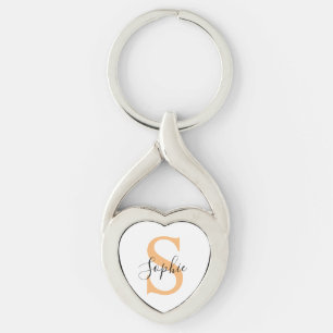 Elegant Script Custom Name Personalized Gift Keychain