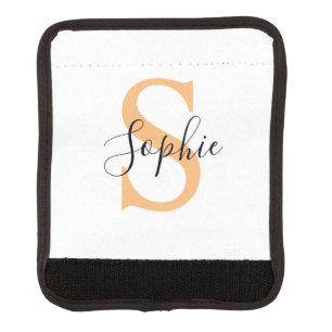 Elegant Script Custom Name Personalized Gift Luggage Handle Wrap