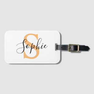Elegant Script Custom Name Personalized Gift Luggage Tag