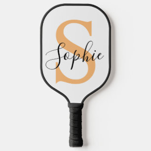 Elegant Script Custom Name Personalized Gift Pickleball Paddle