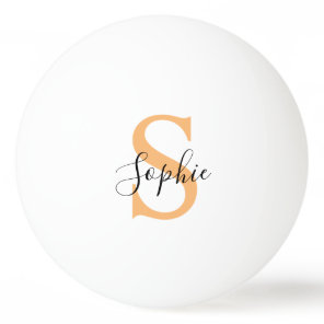 Elegant Script Custom Name Personalized Gift Ping Pong Ball