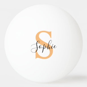 Elegant Script Custom Name Personalized Gift Ping Pong Ball