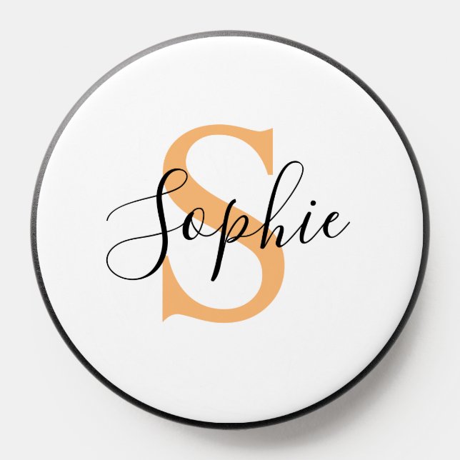 Elegant Script Custom Name Personalized Gift PopSocket (Popsocket)