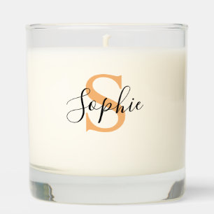 Elegant Script Custom Name Personalized Gift Scented Candle
