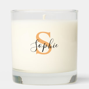 Elegant Script Custom Name Personalized gift Scented Candle