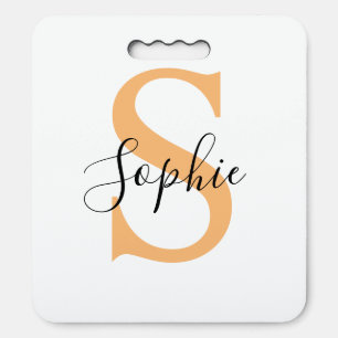 Elegant Script Custom Name Personalized Gift Seat Cushion