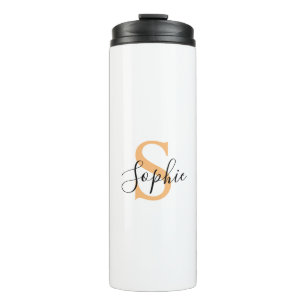 Elegant Script Custom Name Personalized Gift Thermal Tumbler