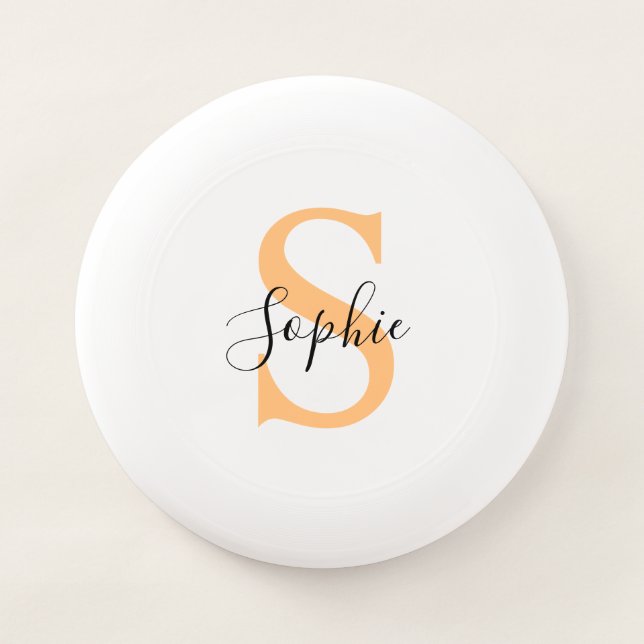 Elegant Script Custom Name Personalized Gift Wham-O Frisbee (Front)