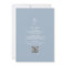 Elegant Script Dusty Blue All In One Baby Shower