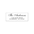 Elegant Script Family Name Return Address