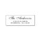 Elegant Script Family Name Return Address