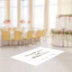 Elegant Script Gold Monogram Wedding Floor Decals | Zazzle