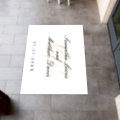 Elegant Script Gold Monogram Wedding Floor Decals | Zazzle