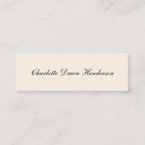 Elegant script graduation announcement name card