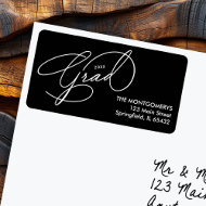 Elegant Script Graduation Return Address Label