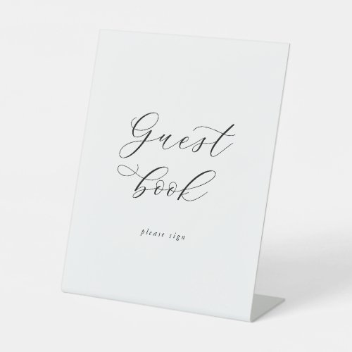 Elegant Script Guest Book Sign