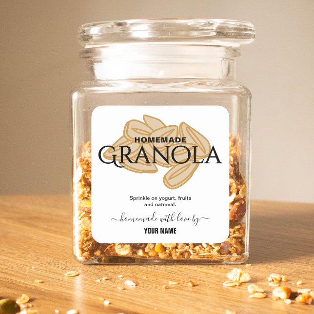  Elegant Script homemade granola label (Creator Uploaded)