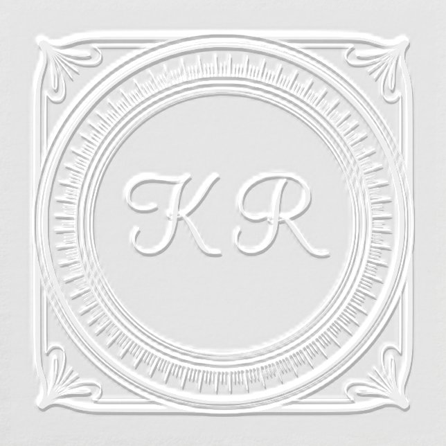 Elegant Script Initial Border Embosser (Design)