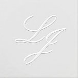 Elegant Script Initials Monogrammed Weddings Embosser<br><div class="desc">Introducing the Elegant Script Initials Monogrammed Weddings Embosser – a sensational addition to your personal stationery collection that is sure to leave a lasting impression! This exquisitely designed embosser features a romantic calligraphy script that exudes elegance and sophistication. The Elegant Script Initials Monogrammed Weddings Embosser is just the beginning of...</div>