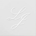 Elegant Script Initials Monogrammed Weddings Embosser<br><div class="desc">Introducing the Elegant Script Initials Monogrammed Weddings Embosser – a sensational addition to your personal stationery collection that is sure to leave a lasting impression! This exquisitely designed embosser features a romantic calligraphy script that exudes elegance and sophistication. The Elegant Script Initials Monogrammed Weddings Embosser is just the beginning of...</div>