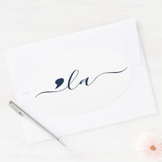 Elegant Script Kamala Harris for President Oval Sticker