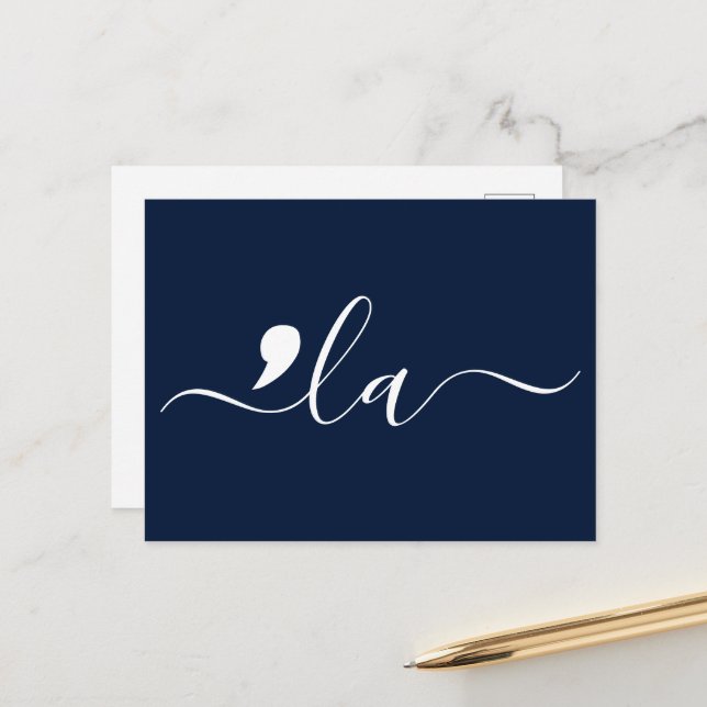 Elegant Script Kamala Harris for President Postcard (Front/Back In Situ)