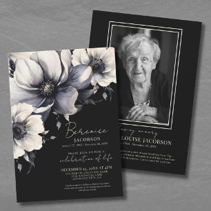 Elegant Script Memorial Celebration Of Life Invitation