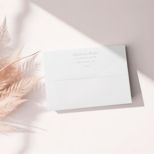Elegant Script Minimal Wedding Invitation Envelope
