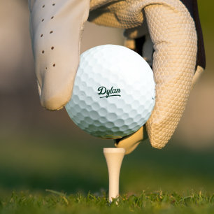 Elegant Script Minimalist Groomsman Gift Golf Balls