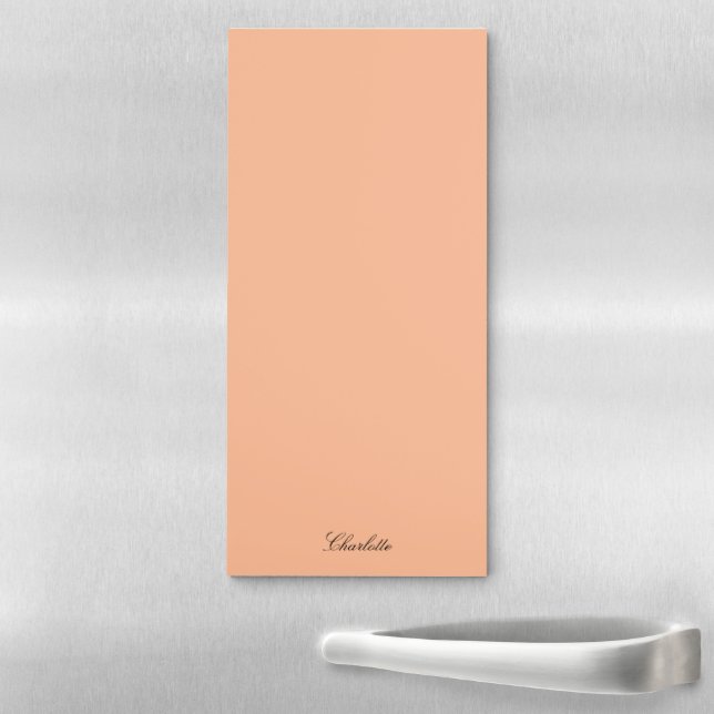 Elegant Script Minimalist Modern Custom Magnetic Notepad (In Situ)