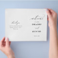 Elegant Script Minimalist Paper Program Booklet | Zazzle