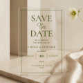 Elegant Script Modern Acrylic Wedding Invitation | Zazzle