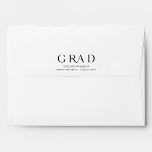 Elegant Script Modern Elegant Graduation Envelope