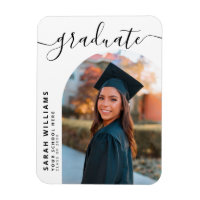 Elegant Script Modern Graduation Announcement