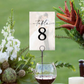 Modern Elegant Photo Table Numbers