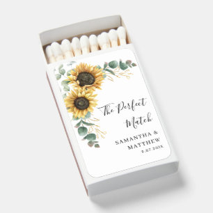 Elegant Script Modern Wedding Thank You Custom Matchboxes
